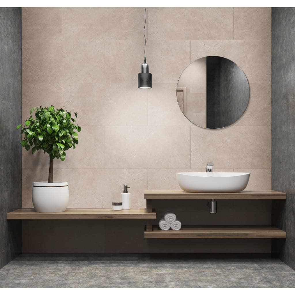Grosfillex Wandtegels Gx Wall+ Steen 45X90 Cm Grijs