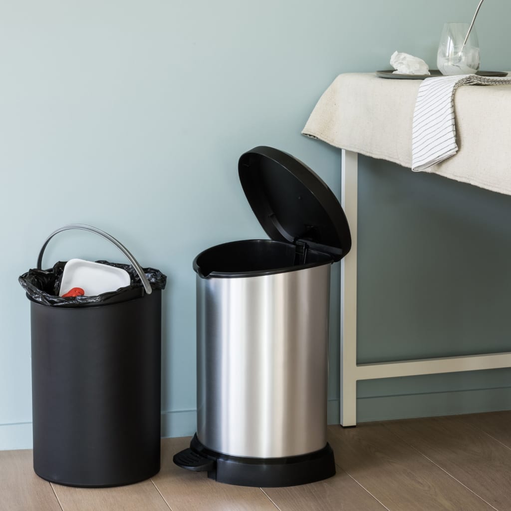 Curver Pedaalemmer Deco D-Vormig Zilverkleurig