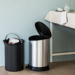 Curver Pedaalemmer Deco D-Vormig Zilverkleurig