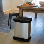 Curver Pedaalemmer Deco Rechthoekig Zilverkleurig