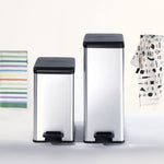 Curver Pedaalemmer Deco Smal Zilverkleurig