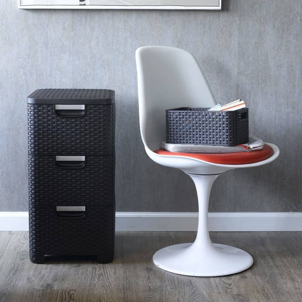 Curver Ladekast Style 3X14 L Antracietkleurig