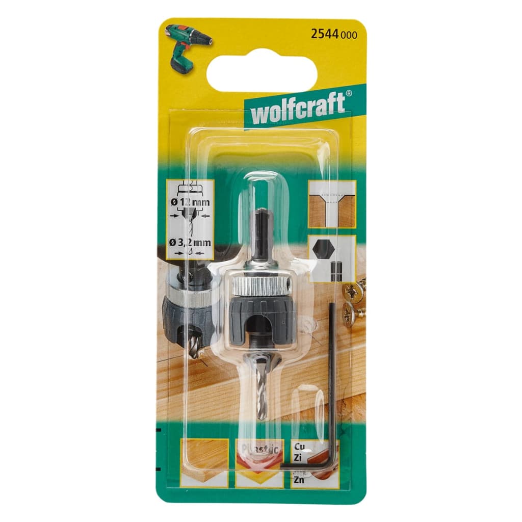 Wolfcraft Verzinkboor Metaal 2544000