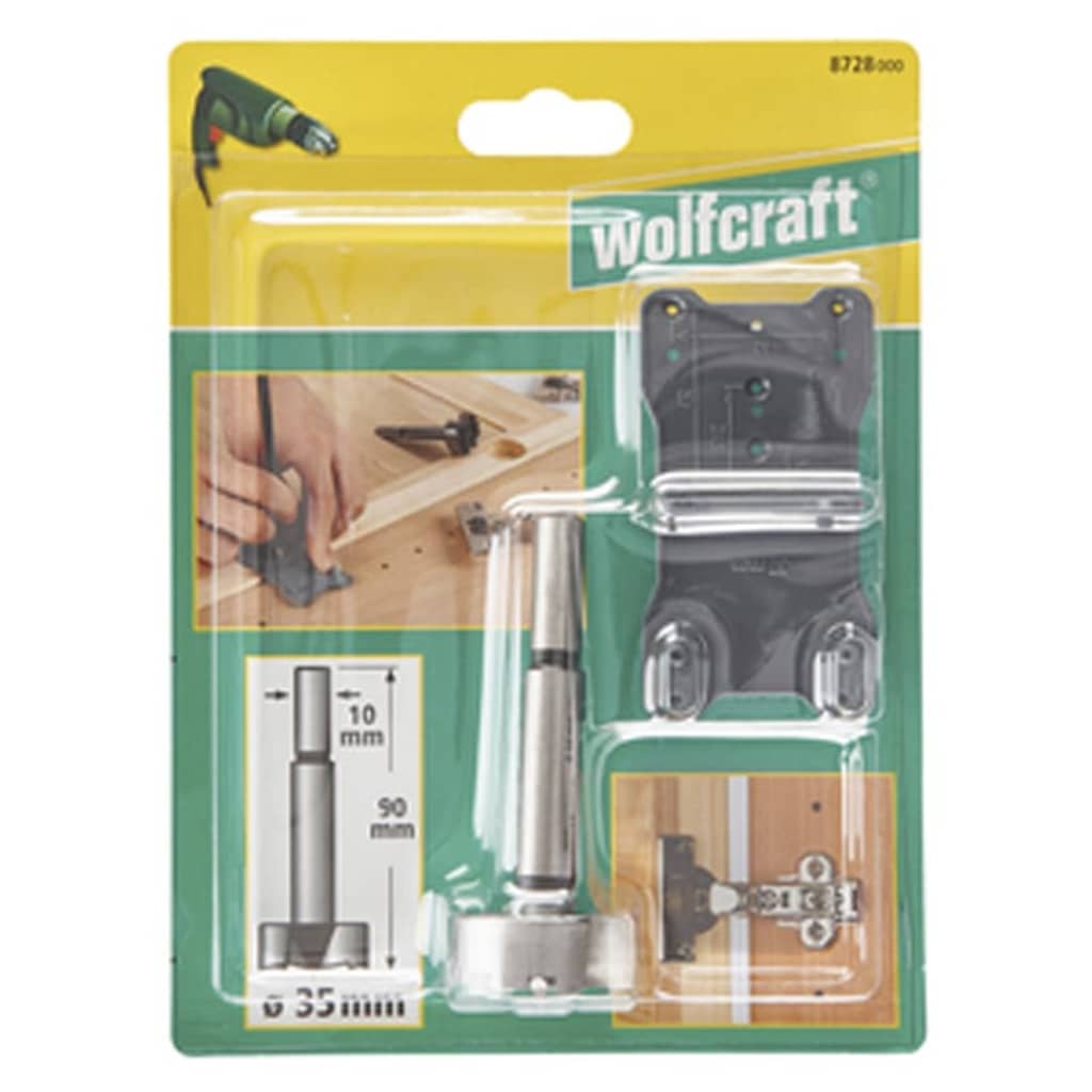 Wolfcraft 2-Delige Boorbitset Forstner Zwart