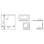 Ridder Douchegordijn Palm Beach 180X200 Cm