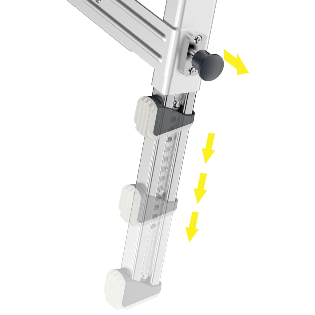 Hailo Trapplatform Tp1 Aluminium Wit