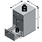 Fmd Nachtkastje Met 3 Lades