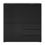 Fmd Ladekast Met 3 Deuren En 3 Lades Zwart