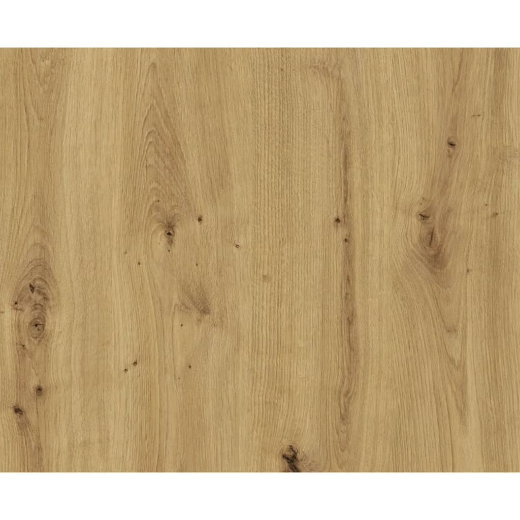 Fmd Salontafel 2 Open Vakken 91,8X71,5X45 Cm Wit En Artisan Eiken