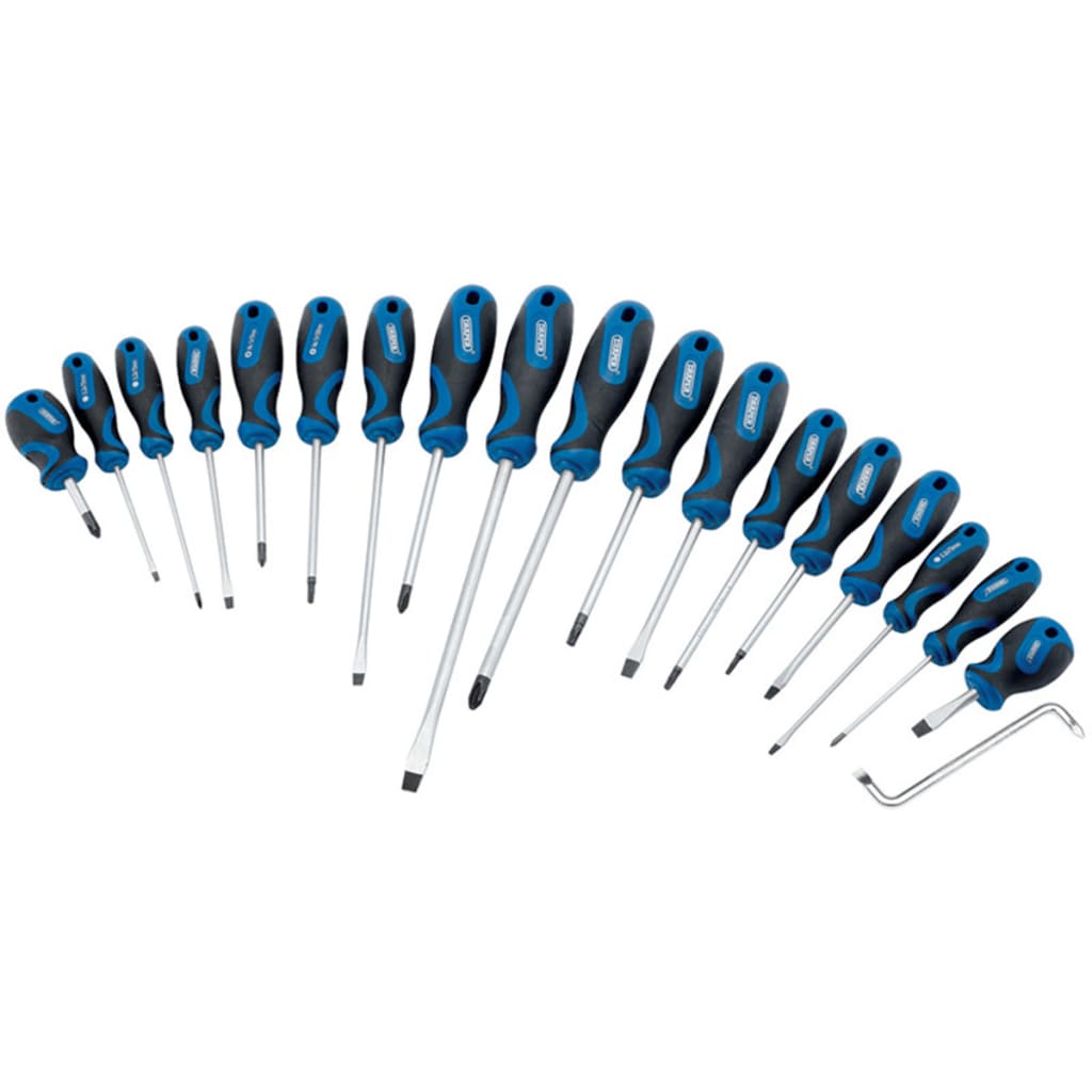 Draper Tools Schroevendraaier Set 19-Dlg Blauw 09548