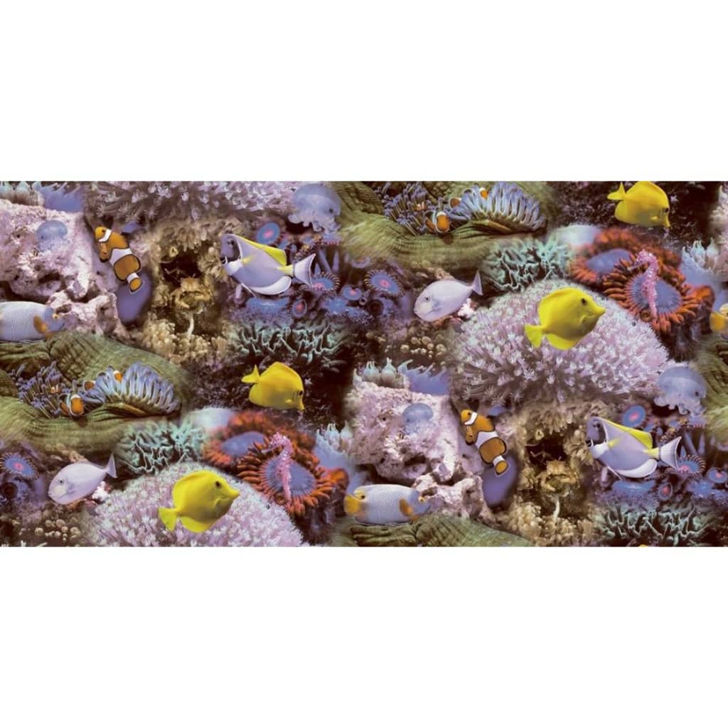 Noordwand Behang Good Vibes Coral And Tropical Fish Geel En Paars