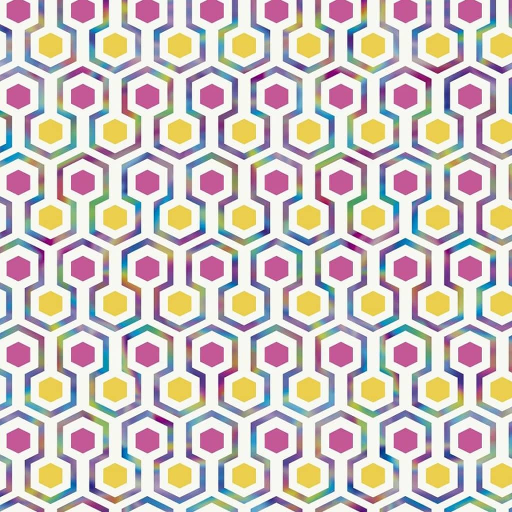 Noordwand Behang Good Vibes Hexagon Pattern