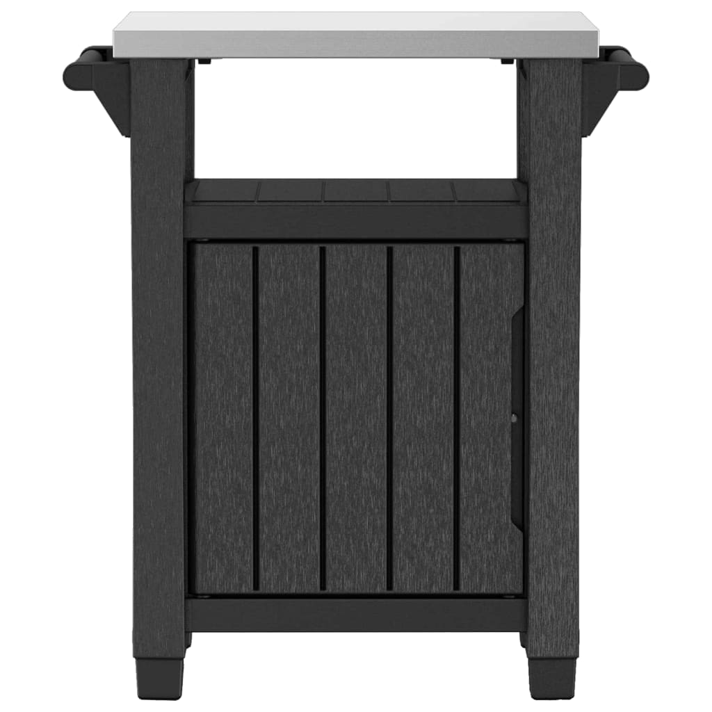 Keter Tuintafel Voor Bbq Multifunctioneel Unity Klassieke Hout-Look Zwart