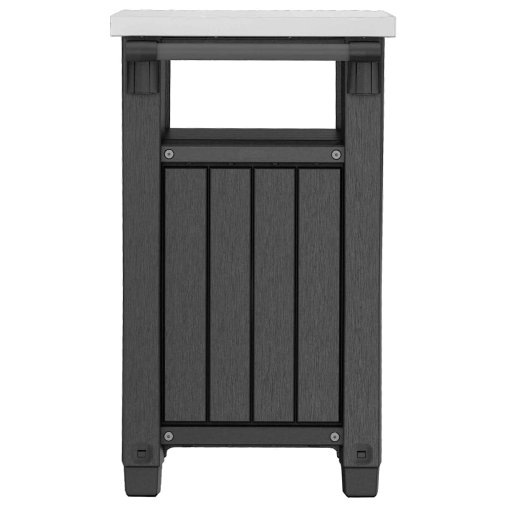 Keter Tuintafel Voor Bbq Multifunctioneel Unity Klassieke Hout-Look Zwart