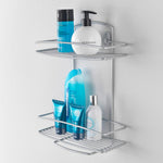 Metaltex Doucherek 2 Laags Onda Zilverkleurig