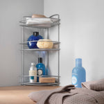 Metaltex Doucherek Hoek Onda Zilverkleurig