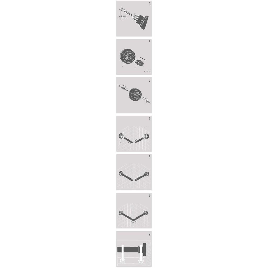 Sealskin Douchegordijnstang Combi Chroomkleurig