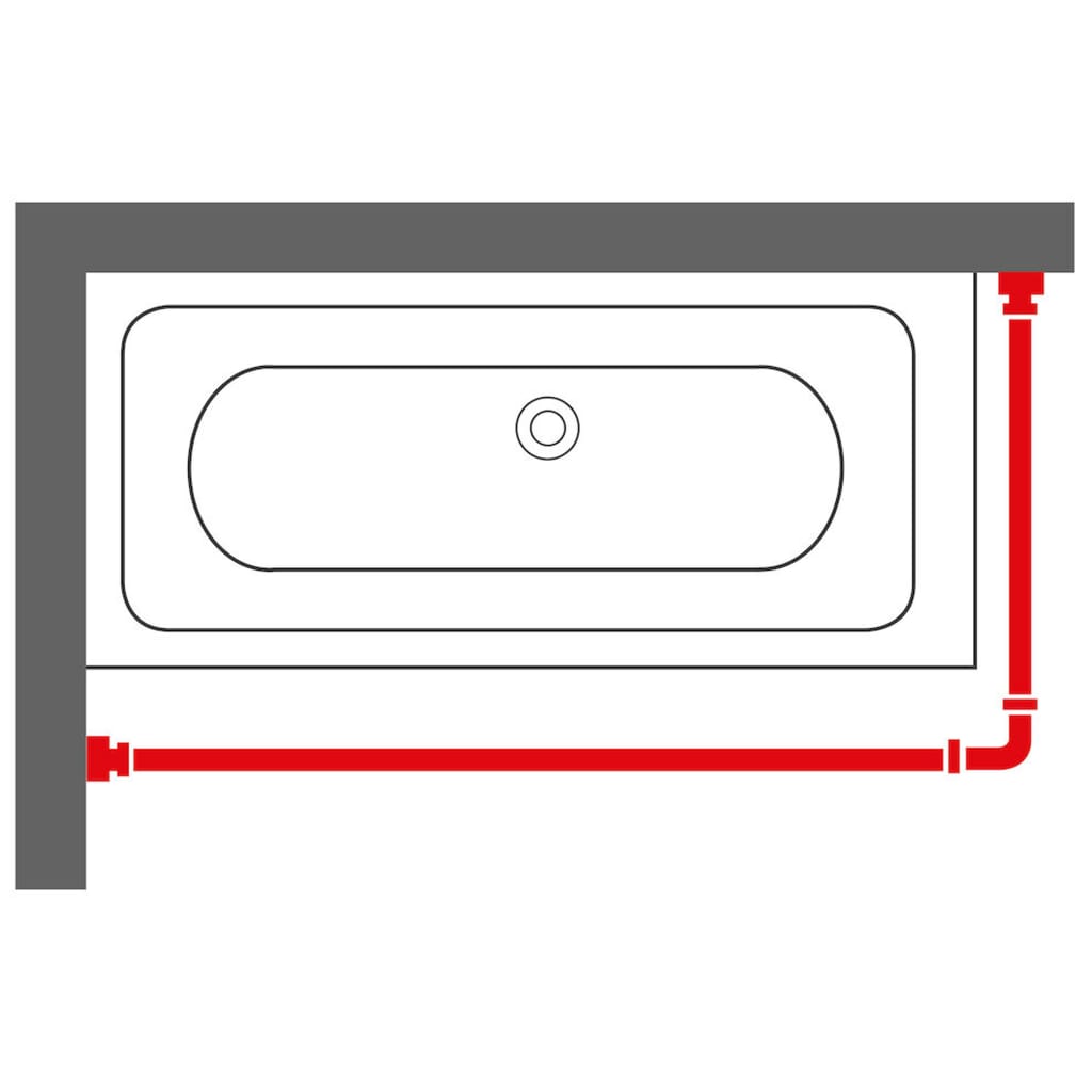 Sealskin Douchegordijnstang Combi Chroomkleurig