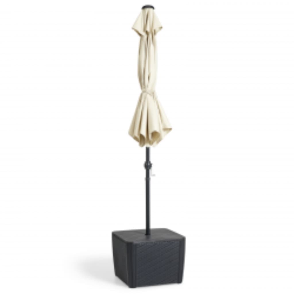 Keter Tuintafel Luzon Plus Met Parasolgat Grafietkleurig