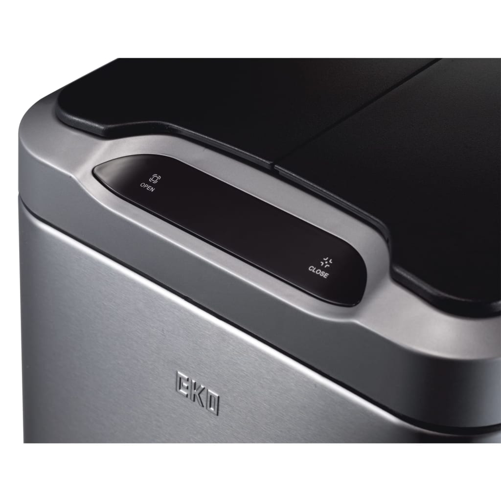 Eko Vuilnisbak Met Sensor Phantom Matzilverkleurig