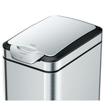 Eko Afvalbak Touch Bar Tina 30 L Matzilverkleurig