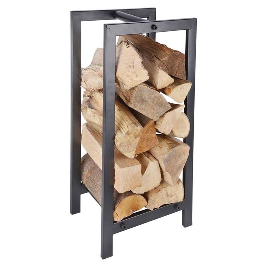 Esschert Design Houtopslagrek Zwart
