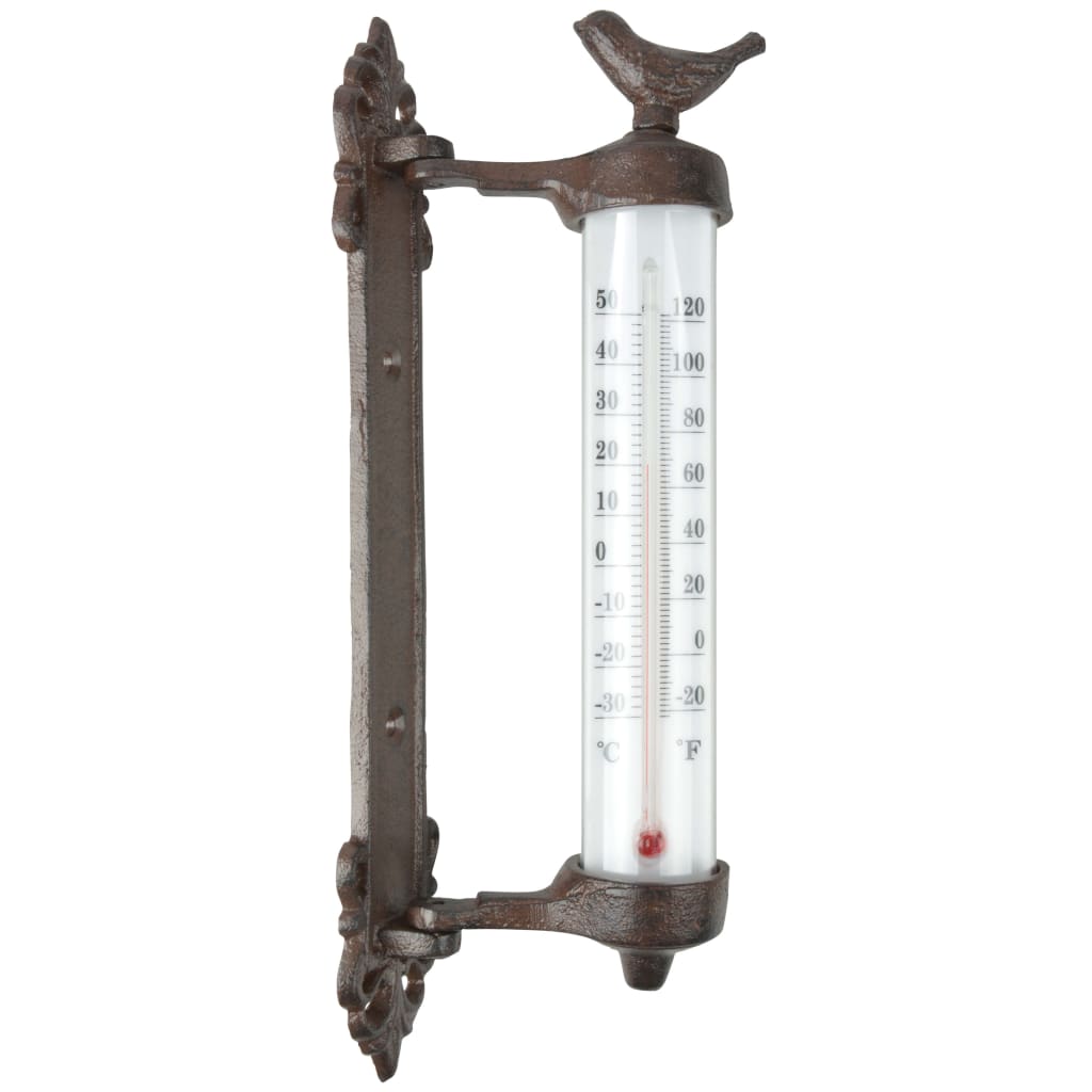 Esschert Design Muurthermometer Gietijzer Bruin Br20