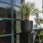 Capi Bloempot Nature Rib Kblr932 Zwart