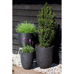 Capi Bloempot Nature Rib Kblr932 Zwart