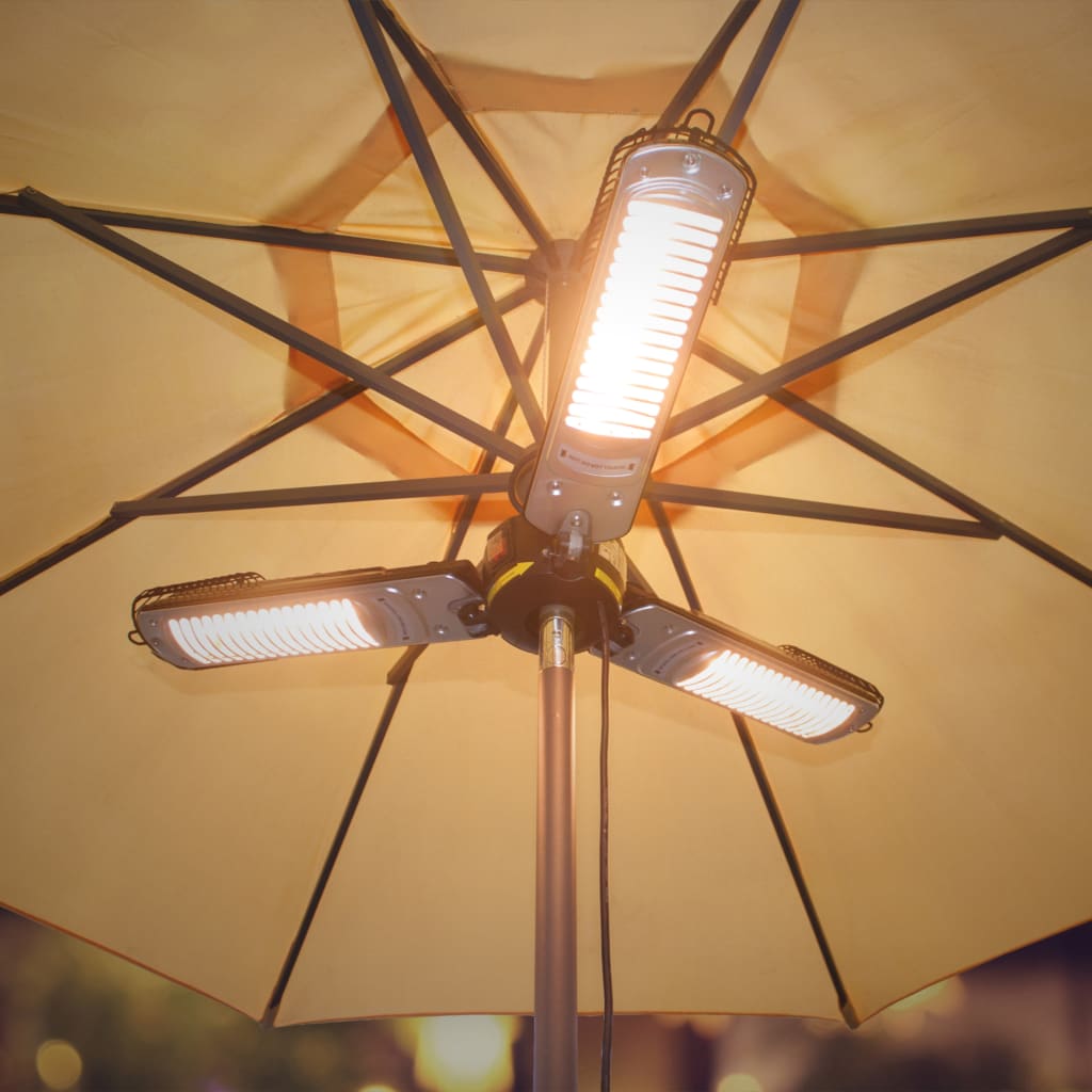 Sunred Parasolverwarming 2000 W Halogeen Zwart En Zilver Ph10