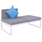 -Delige Met Kussens Aluminium En Hkc