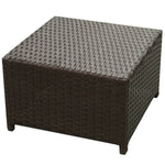 -Delige Loungeset Met Kussens Poly Rattan