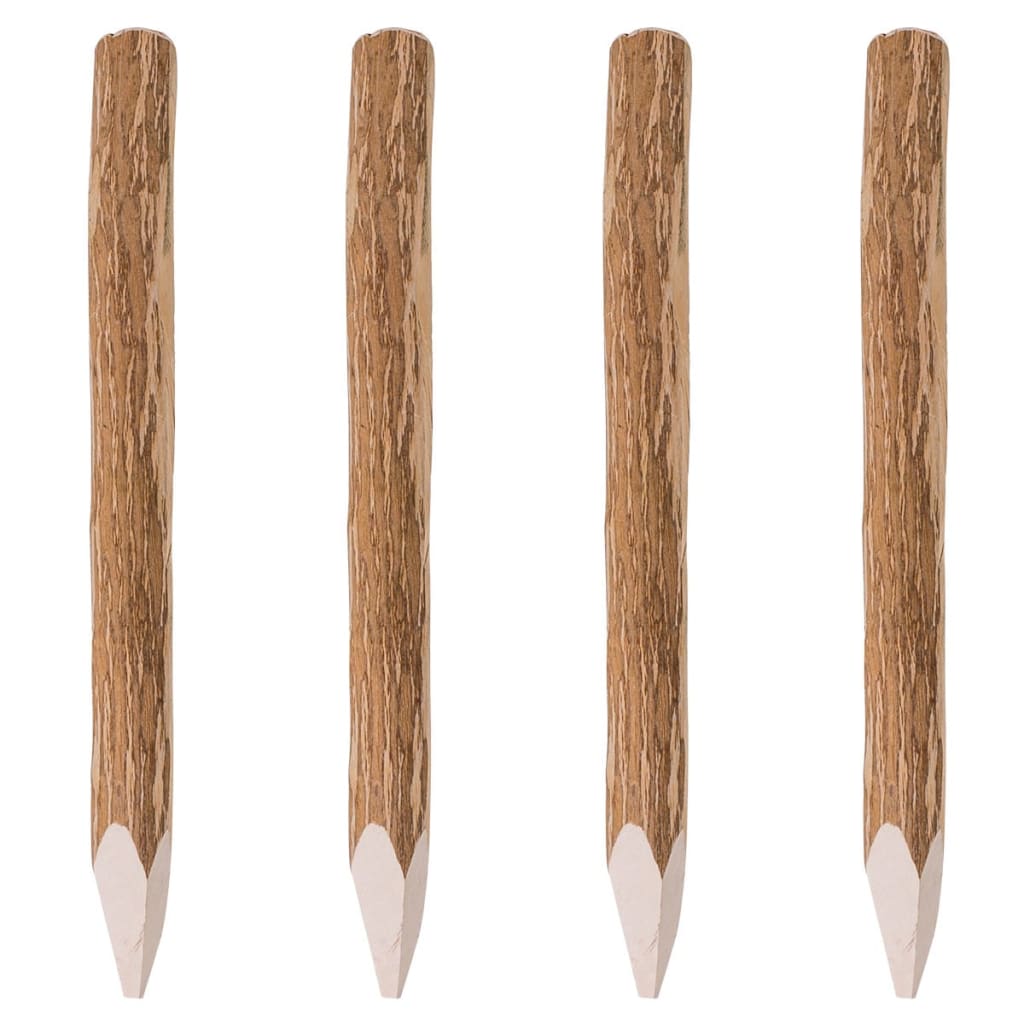 Schuttingpalen Met Punt Hazelaarhout