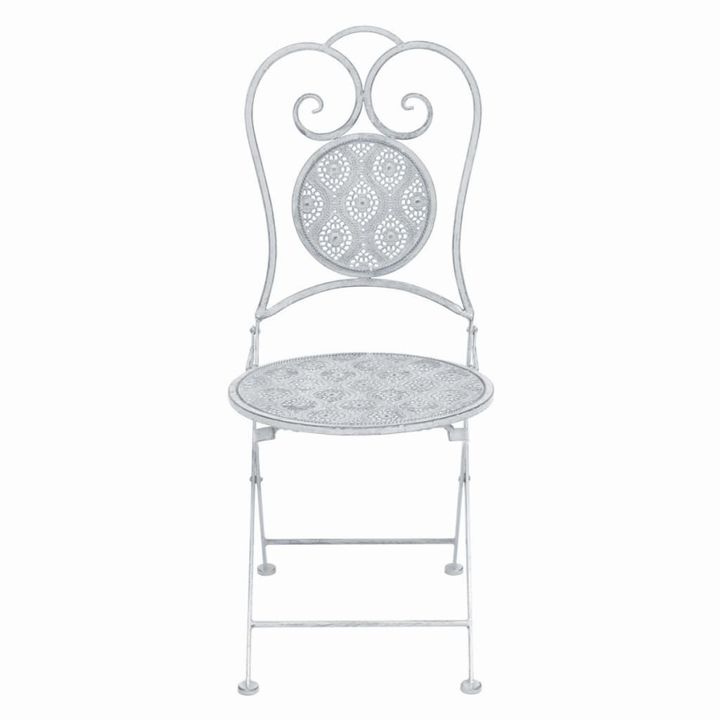 -Delige Bistroset Staal Grijs