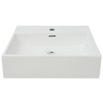 Wastafel Met Kraangat Wit 51,5X38,5X15 Cm Keramiek