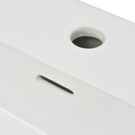Wastafel Met Kraangat Wit 51,5X38,5X15 Cm Keramiek