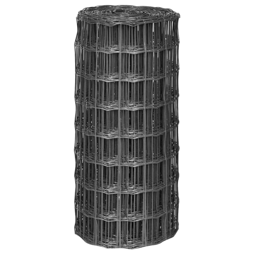 Euro Hek 10X0,8 M Staal Grijs