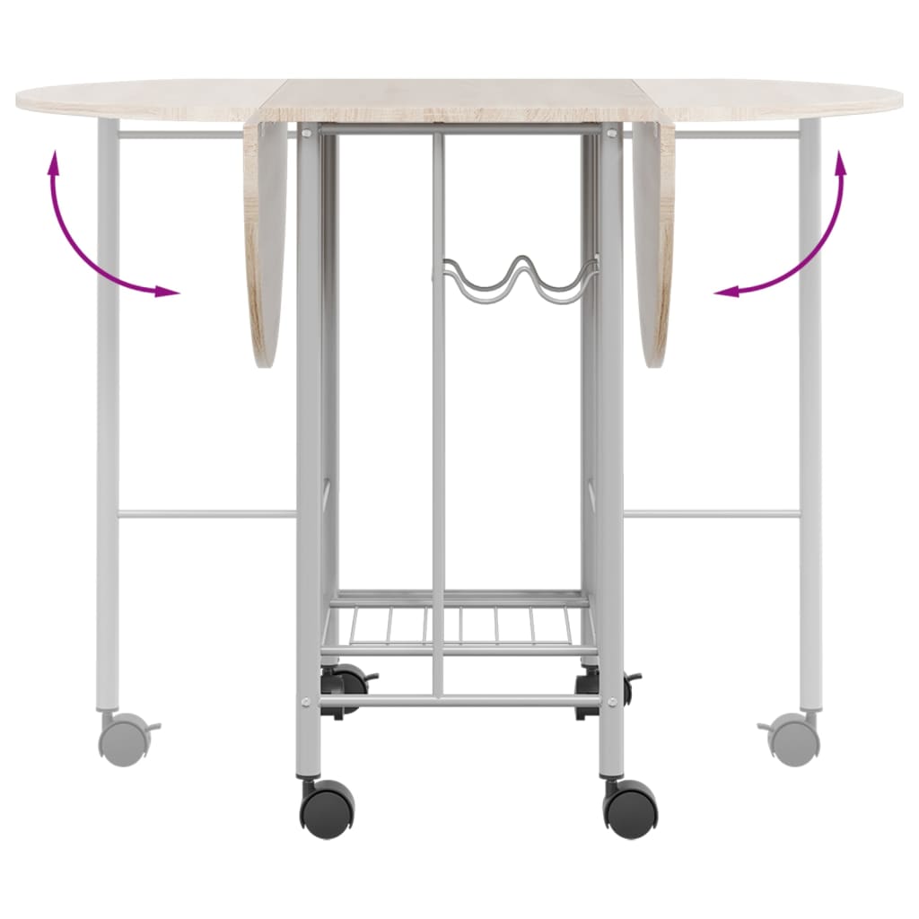 Eetkamerset Opvouwbaar 5-Dlg Mdf