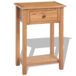 Wandtafel 50X32X75 Cm Massief Eikenhout