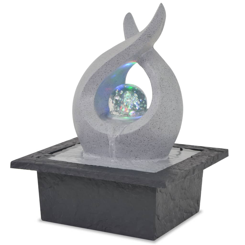 Binnenfontein Met Led-Verlichting Polyresin