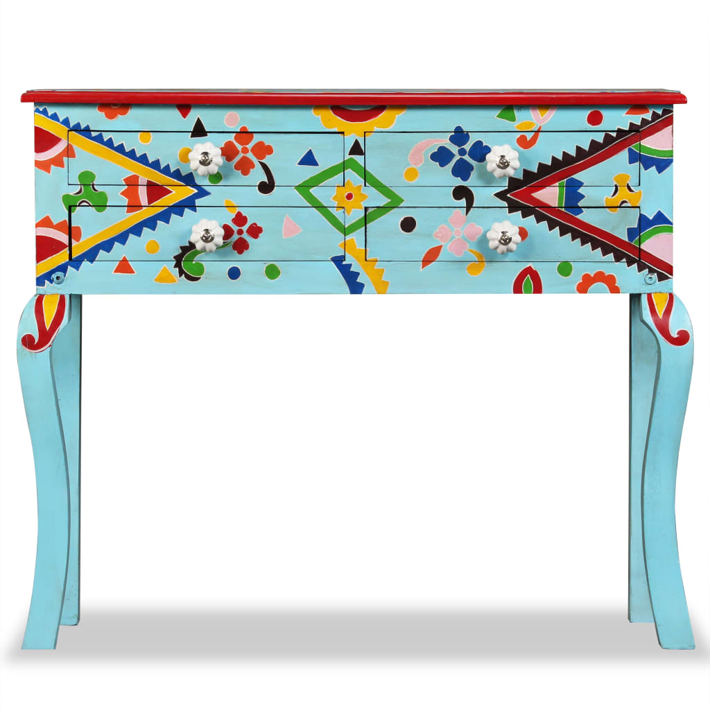Wandtafel Handgeschilderd Massief Mangohout