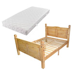 Bed Met Matras Mexicaans Grenenhout Corona-Stijl