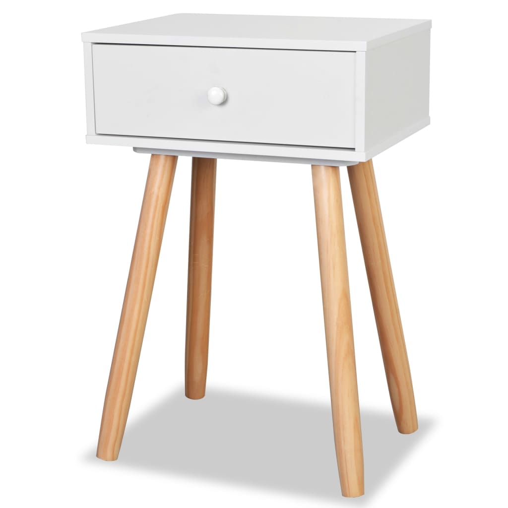 Nachtkastjes 40X30X61 Cm Massief Grenenhout