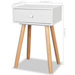 Nachtkastjes 40X30X61 Cm Massief Grenenhout