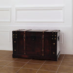 Schatkist Vintage Stijl 66X38X40 Cm Hout Lichtbruin