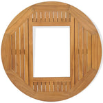 Tafelblad Voor Bierkrat 70 Cm Teakhout Wit