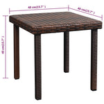 Ligbedden 2 St Met Tafel Poly Rattan