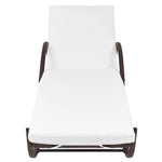 Ligbedden 2 St Met Tafel Poly Rattan