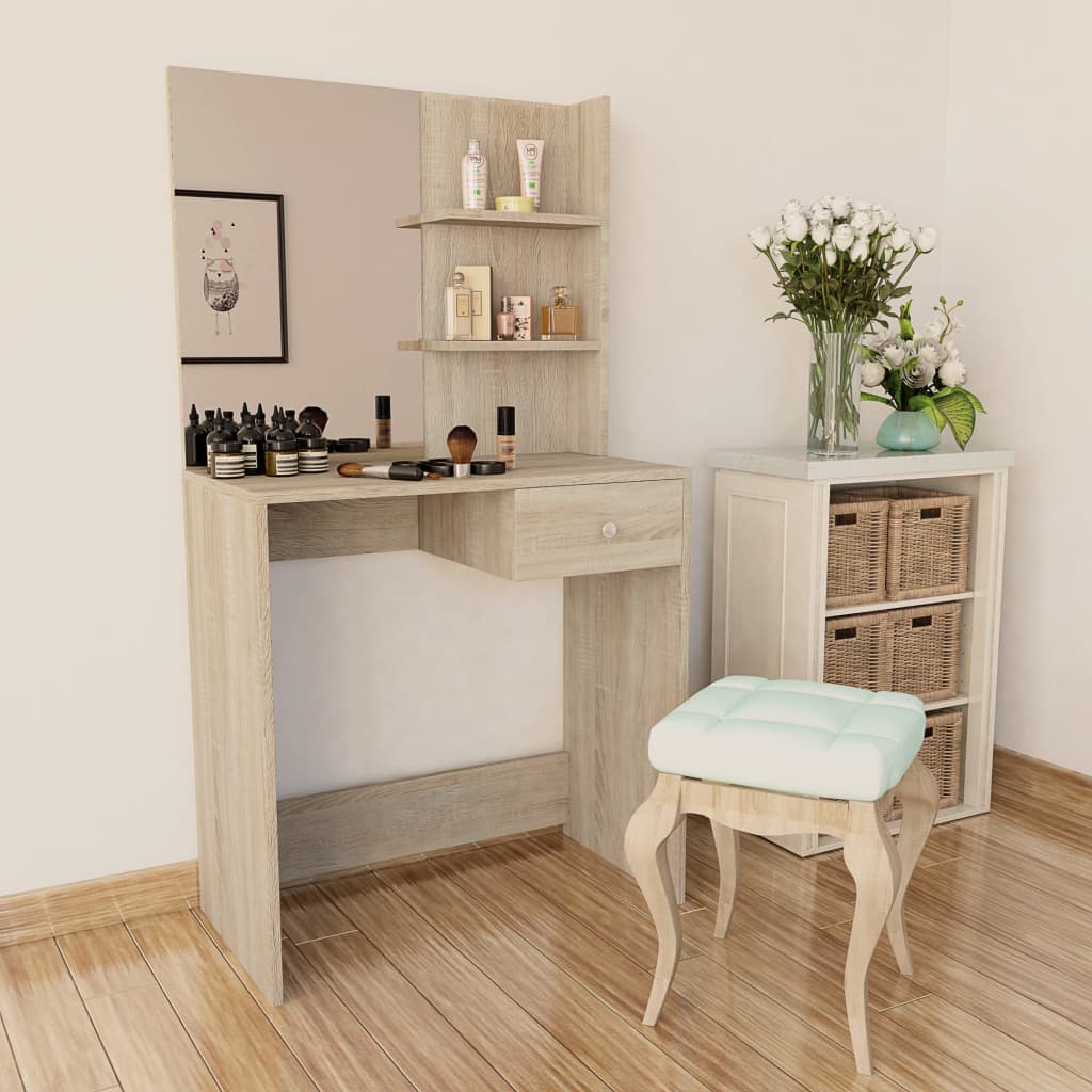 Kaptafel 75X40X141 Cm Bewerkt Hout