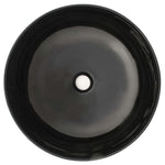 Wastafel Rond 41,5X13,5 Cm Keramiek Zwart